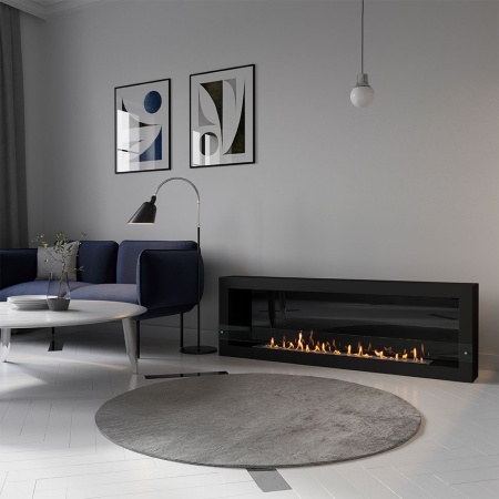 Биокамин SteelHeat WALL ONE 1700 черный, стекло, стемалит Биокамин SteelHeat WALL ONE 1700 черный, стекло, стемалит по цене 94 710 руб.