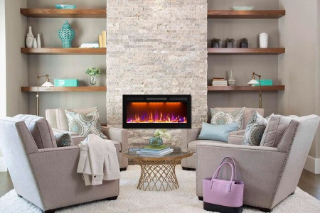 Линейный электрокамин Royal Flame Crystal 36 RF