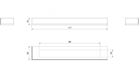 Стекло декоративное для биокамина DELTA/L/1200 по цене €228