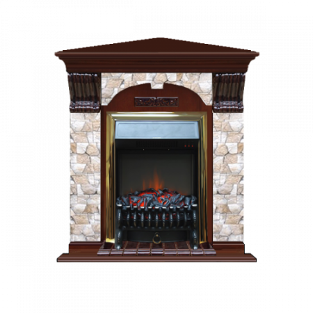 Арочный Арбат угловой (красное дерево)+Fobos Brass